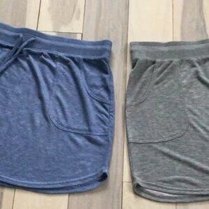 Women Skirt XL The Balance Collection GrayBlue